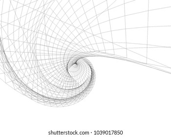abstract 3d mesh