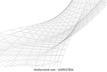 abstract 3d mesh