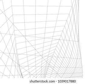abstract 3d mesh