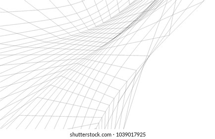 abstract 3d mesh