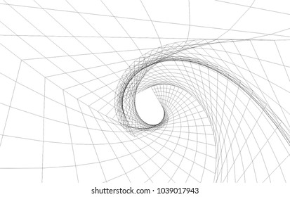abstract 3d mesh