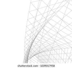 abstract 3d mesh