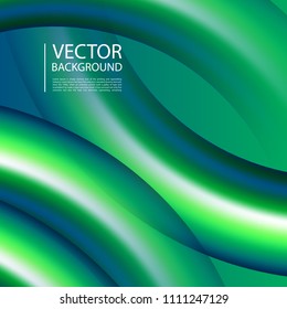 Abstract 3D mixing of colors and lines in a beautiful combination. Modern vector template for design of posters and much more.