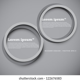 Abstract 3D Modern circle  Design