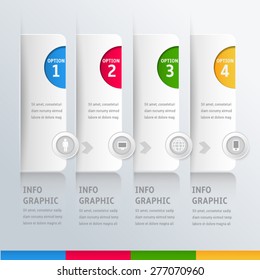 Abstract 3D Modern digital template vector  banner infographics.