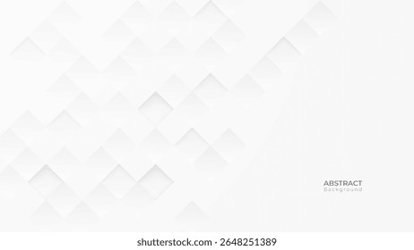 Abstrato 3d moderno quadrado fundo. Textura de padrão geométrico branco e cinza. ilustração de arte vetorial