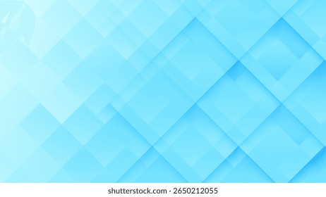Abstrakter 3D-moderner quadratischer Hintergrund. blaue geometrische Struktur