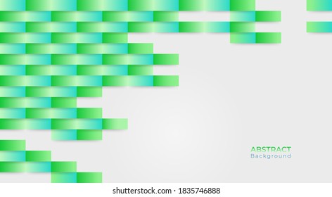 Abstract 3D modern square pattern background. White and grey geometric texture. vector illustration 