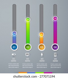 Abstract 3D Modern template vector  banner infographics.