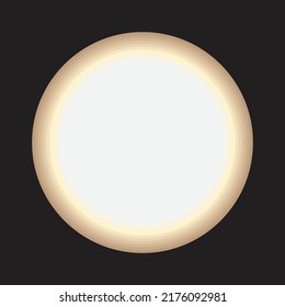 Abstract 3d moon design and symbol art