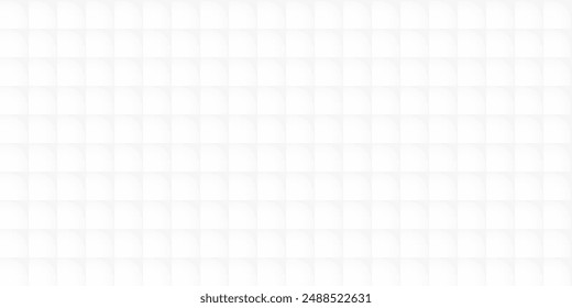 Abstractas fondo blanco de mosaico 3d. Ilustración gráfica de textura de patrón sin costuras geométrica blanca y gris.
