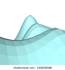 Abstract 3d mountains