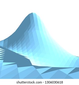 Abstract 3d mountains
