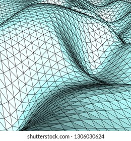 Abstract 3d mountains