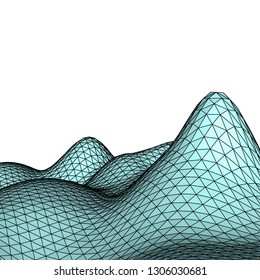 Abstract 3d mountains