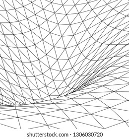 Abstract 3d mountains