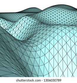 Abstract 3d mountains