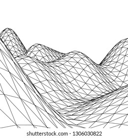 Abstract 3d mountains