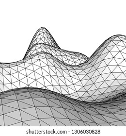 Abstract 3d mountains