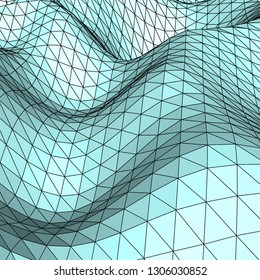 Abstract 3d mountains