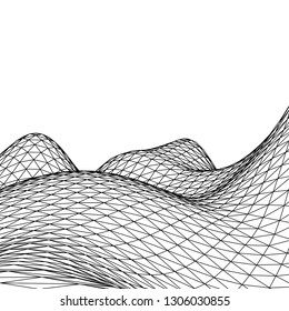 Abstract 3d mountains
