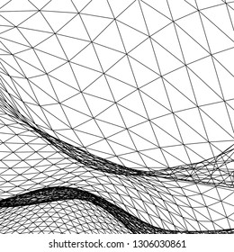 Abstract 3d mountains