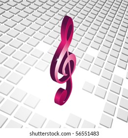 fondo abstracto de música 3D en color con cubos 3d
