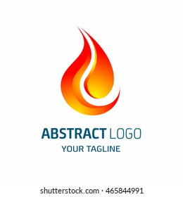 Abstract 3d Orange and red Water logo template. vector logo design template. Business abstract icon Abstract 3d Orange and red Water logo template. vector logo design template. Business abstract icon