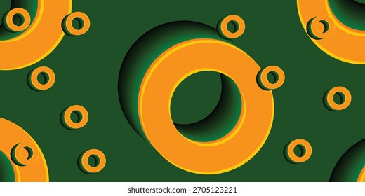 Abstract 3d  orange render, modern geometric background, graphic design