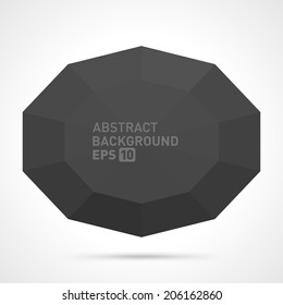 Resumen elemento de diseño vectorial de forma poligonal del origami 3d 