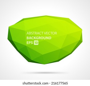 Abstract 3d origami polygonal shape vector design background