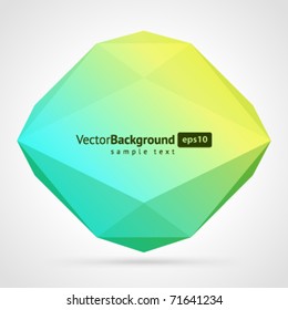 Resumen 3d origami fondo vector de burbuja de habla poligonal