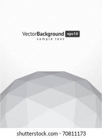 Resumen 3d origami elemento de diseño de vector de esfera poligonal