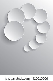 Abstract 3D paper art background
