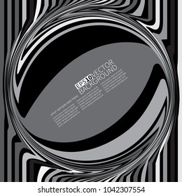 Abstract 3D Paper background of circular . Vector illustration