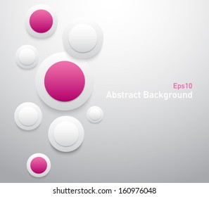Abstract 3D paper banners background design with circles for websites or business design. Modern and clean style