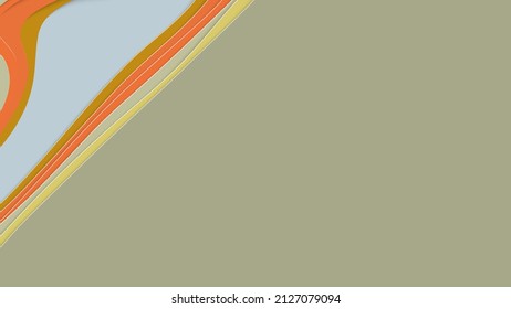 Abstract 3D paper cut art. Colorful background  with wavy layered paper craft. Artistic vector cut out shapes with realistic shadow. Bright carving texture. Topography relief imitation.