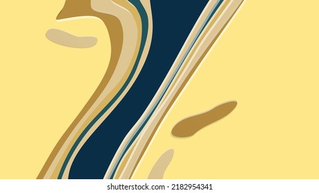 Resumen arte de corte de papel 3D. Fondo colorido con artesanía de papel de capas onduladas. Los vectores artísticos cortan formas con sombra realista. Textura de tallado brillante. Imitación de alivio topográfico.