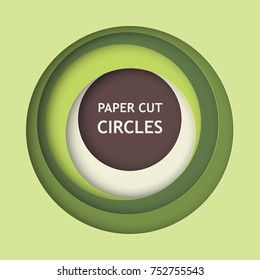 Abstract 3d paper cut background vector illustration for album music or other cover. Colored design element of lines with same random and noise.