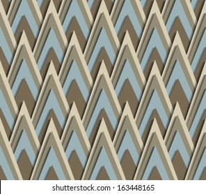 Abstract 3d paper design. Retro colors. Vector eps10.