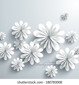 Abstract 3D Paper Flowers