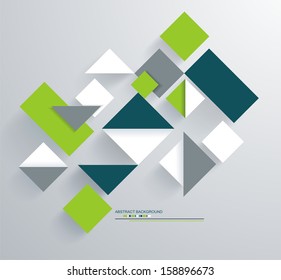 Abstract 3D Paper Graphics 