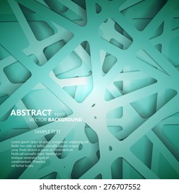 Abstract 3D Paper Graphics. Vector illustration for your business presentations.