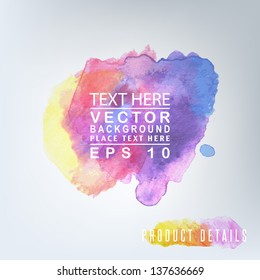 Abstract 3D Paper Graphics with watercolor effect