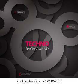 Abstract 3D Paper Graphics for your business presentation. Vector illustration