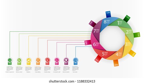 Abstract 3D Paper Infographics.