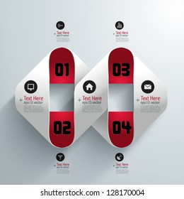 Abstract 3D Paper Infographics