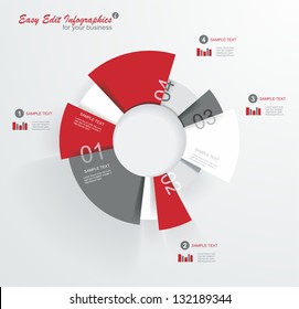 Abstract 3D Paper Infographics