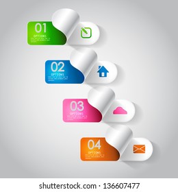 Abstract 3D Paper Infographics