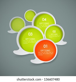 Abstract 3D Paper Infographics